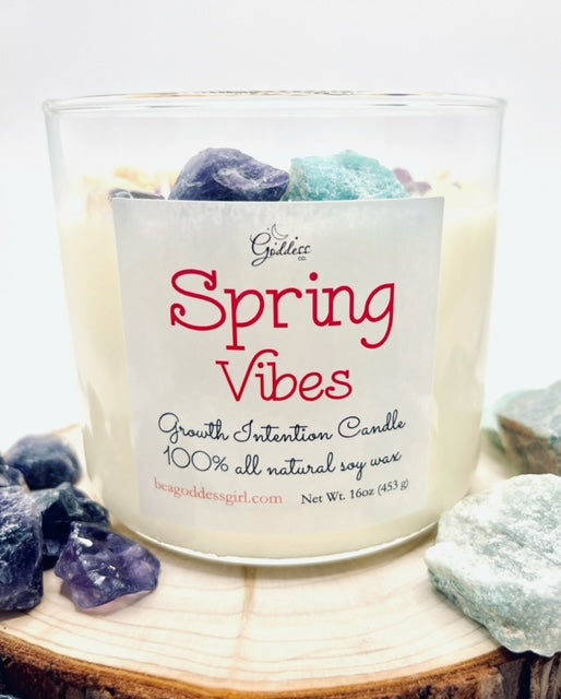 "Spring Vibes" Growth Intention Candle